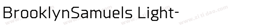 BrooklynSamuels Light字体转换